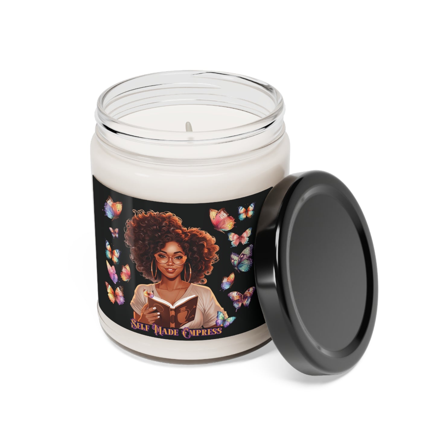 9oz Scented Soy Candle: Self-Made Empress  (Five Scents)