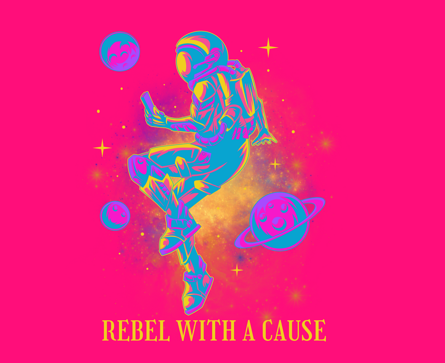 11oz Glossy Ceramic Mug: Rebel With A Cause