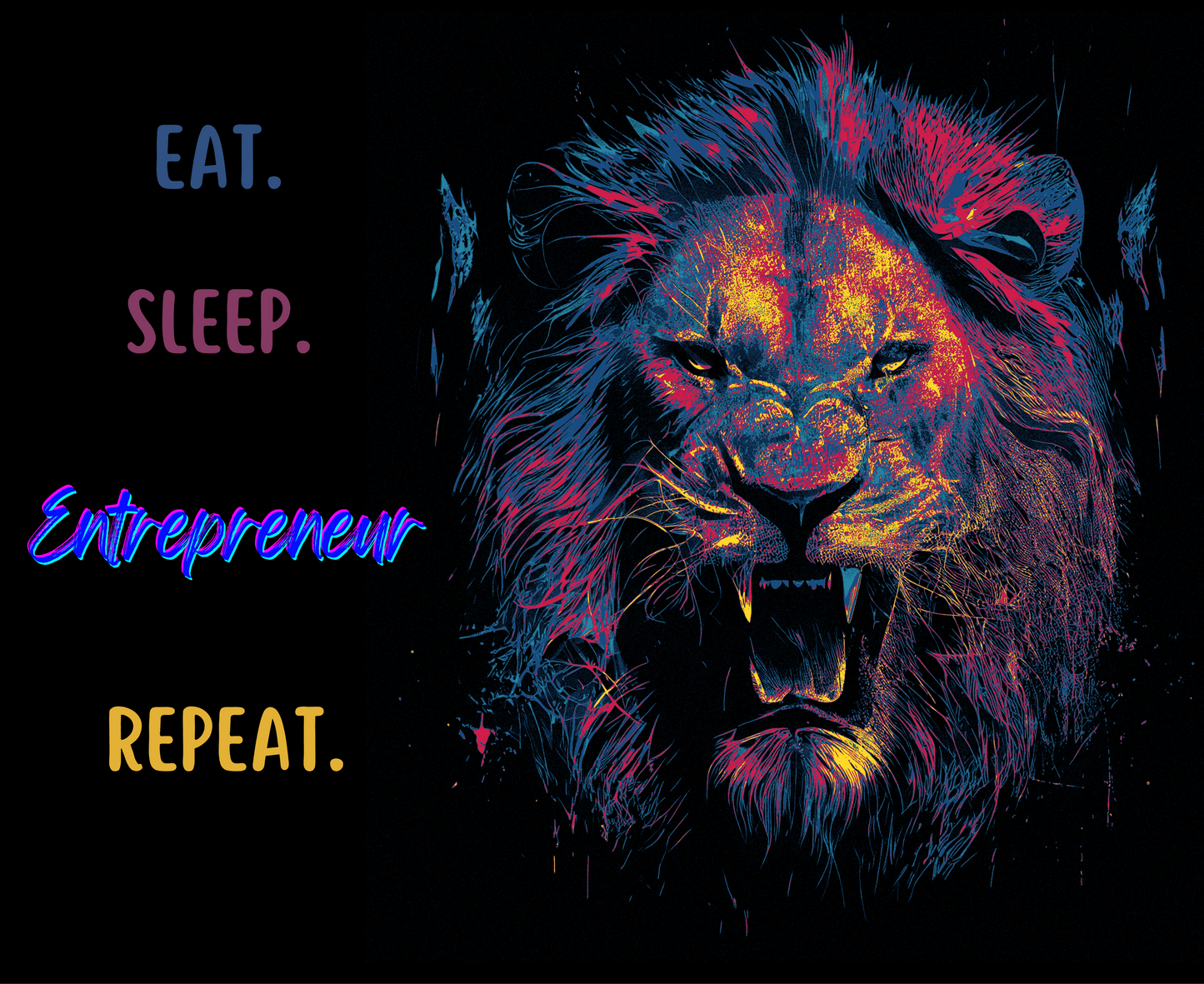 Unisex Champion® Hoodie: Eat. Sleep. Entrepreneur. Repeat.