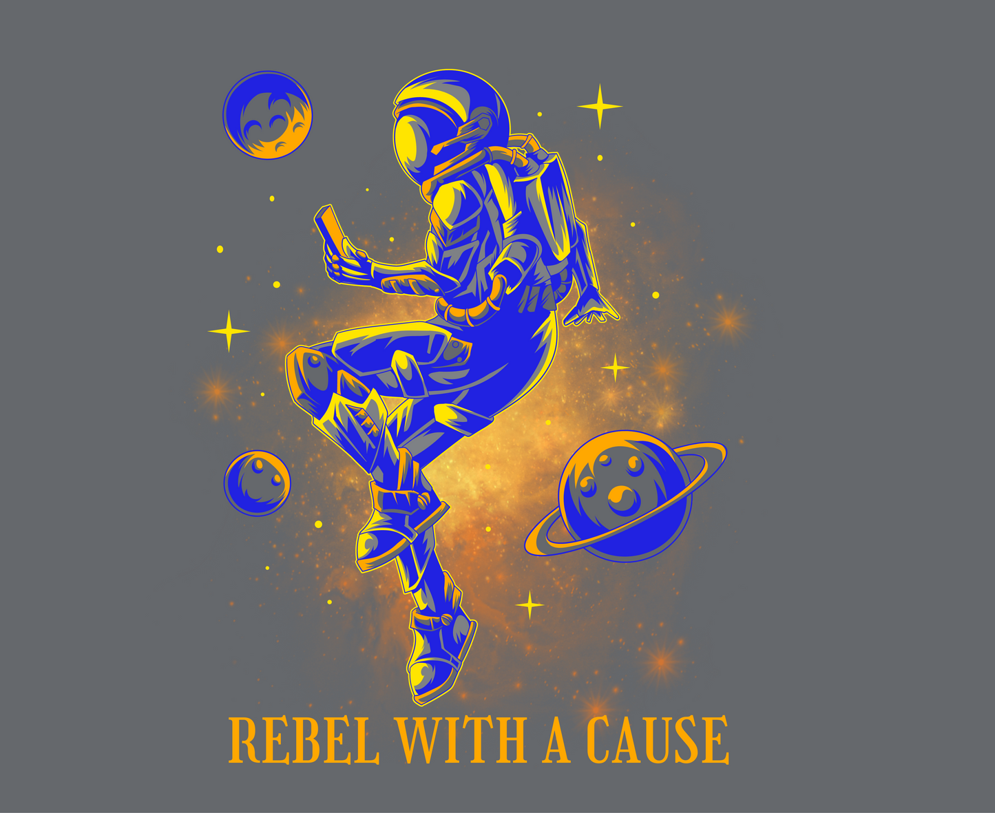 Unisex Tee: Rebel With A Cause