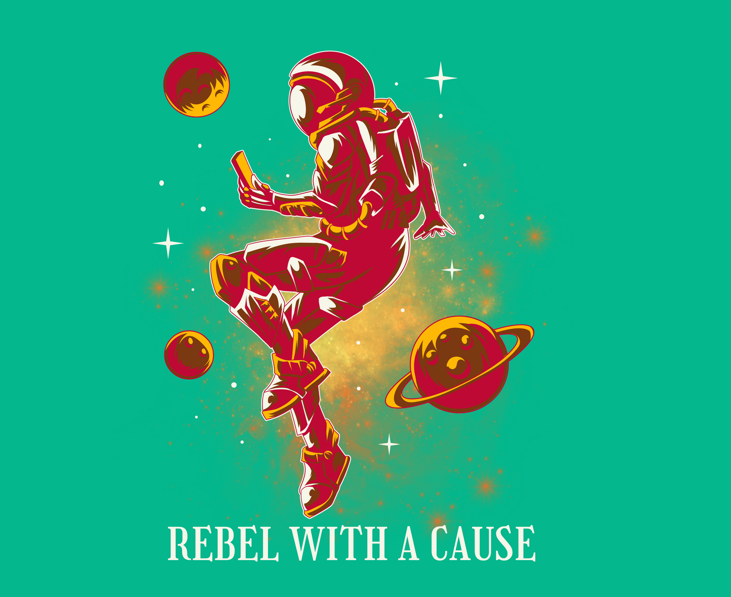 Unisex Tee: Rebel With A Cause