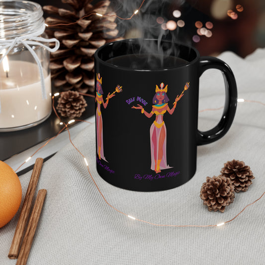 The Classic Empress in Royal Purple: 11oz Black Mug with Glossy Finish