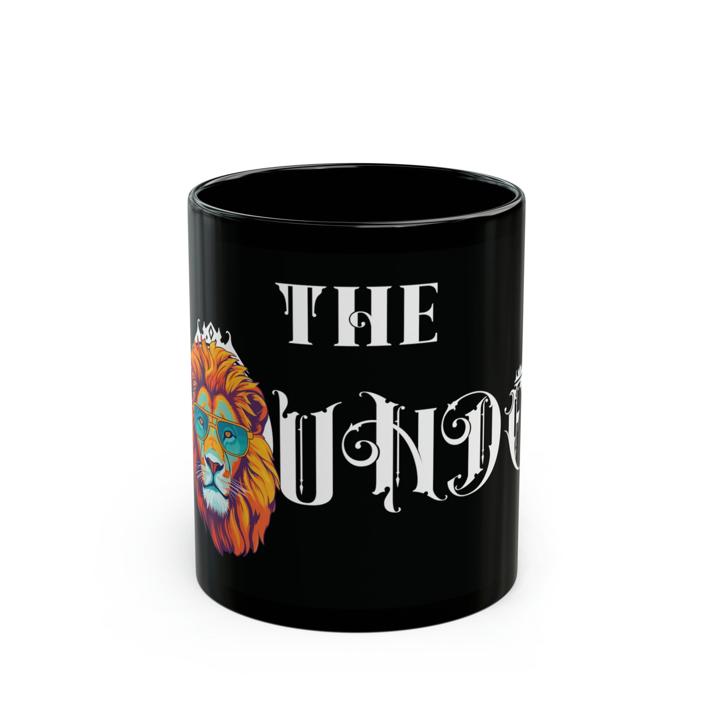 The Founder: Lion Graphic Glossy Black Mug (11oz, 15oz)