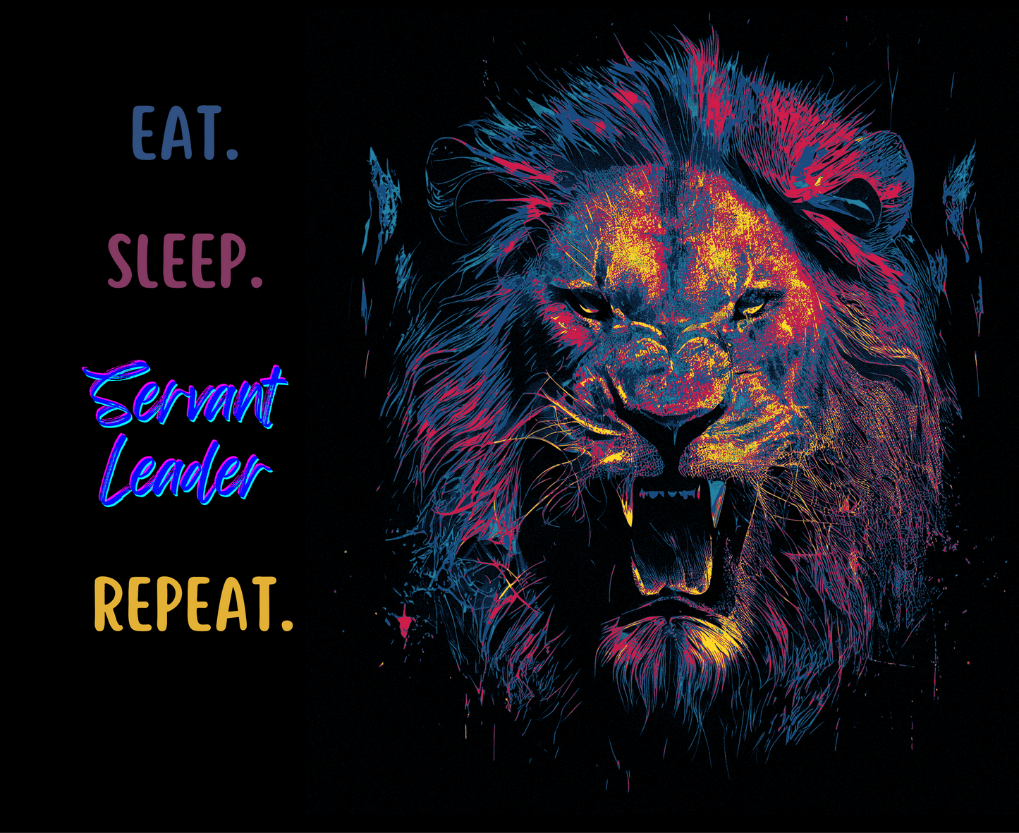 Unisex Champion® Hoodie: Eat. Sleep. Servant Leader. Repeat.