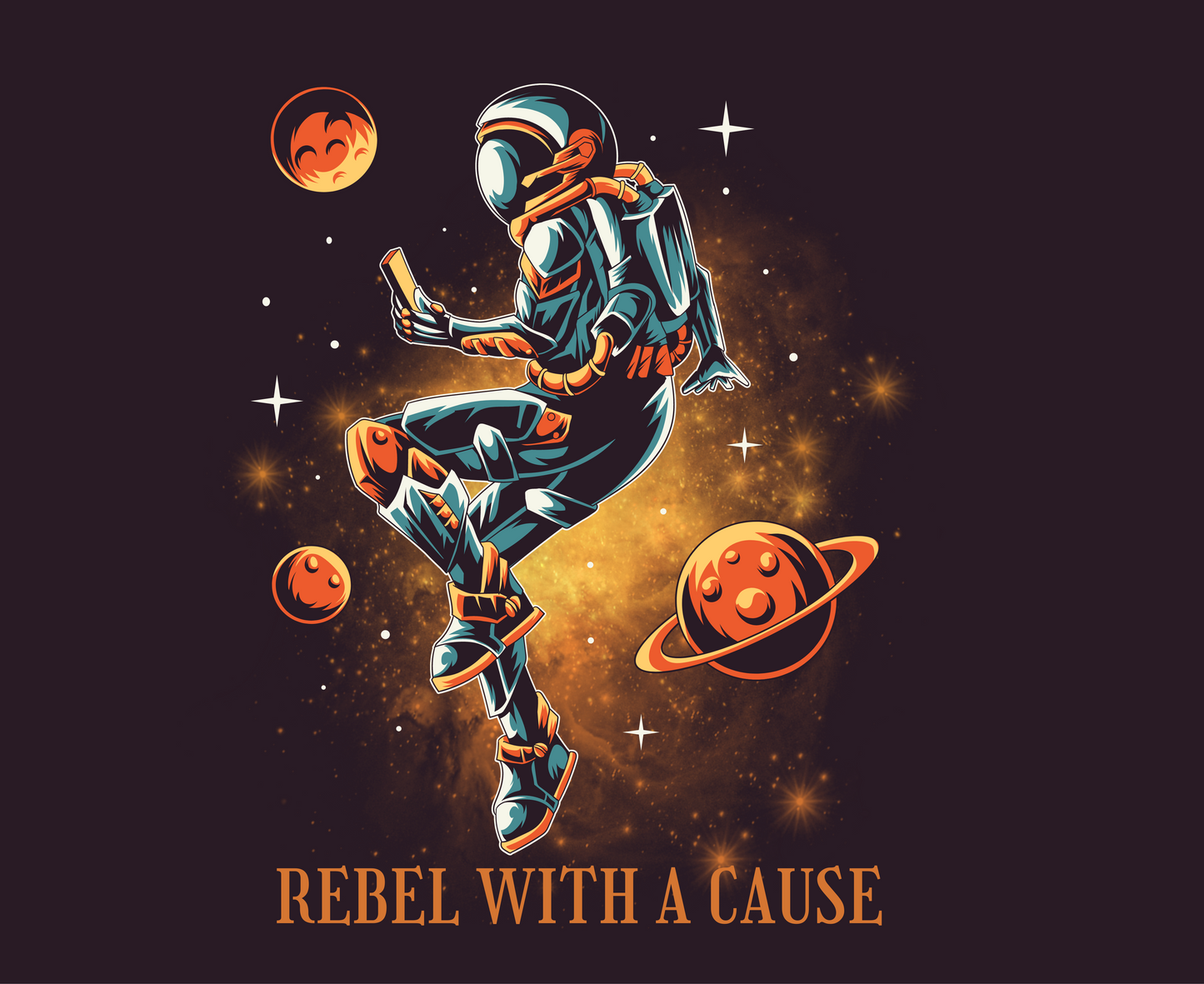 Unisex Tee: Rebel With A Cause