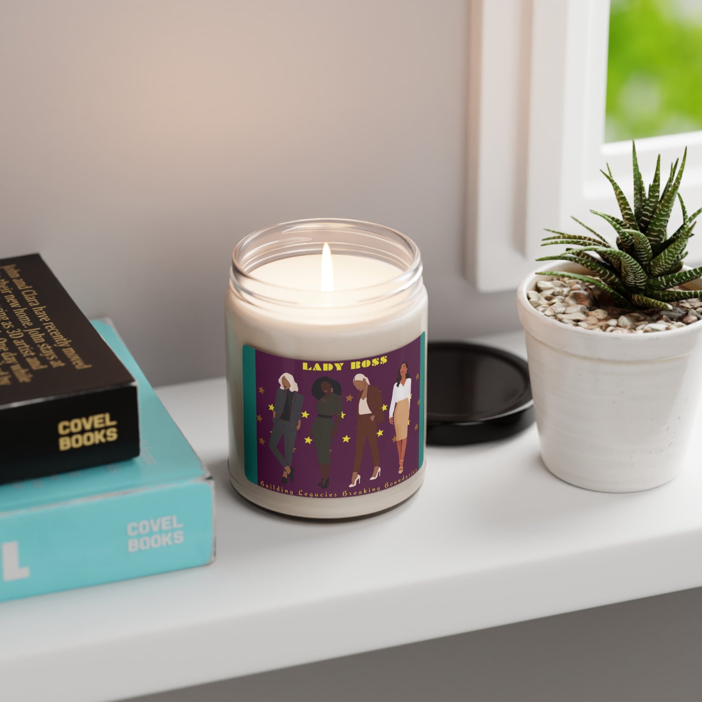9oz Scented Soy Candle: LADY BO$$ (Five Scents)