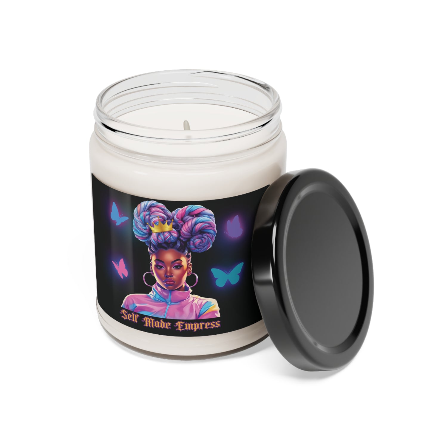 9oz Scented Soy Candle: Self-Made Empress (Five Scents)