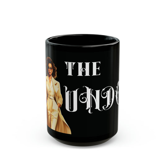 The Founder: Lady Boss Graphic Glossy Black Mug (11oz, 15oz)