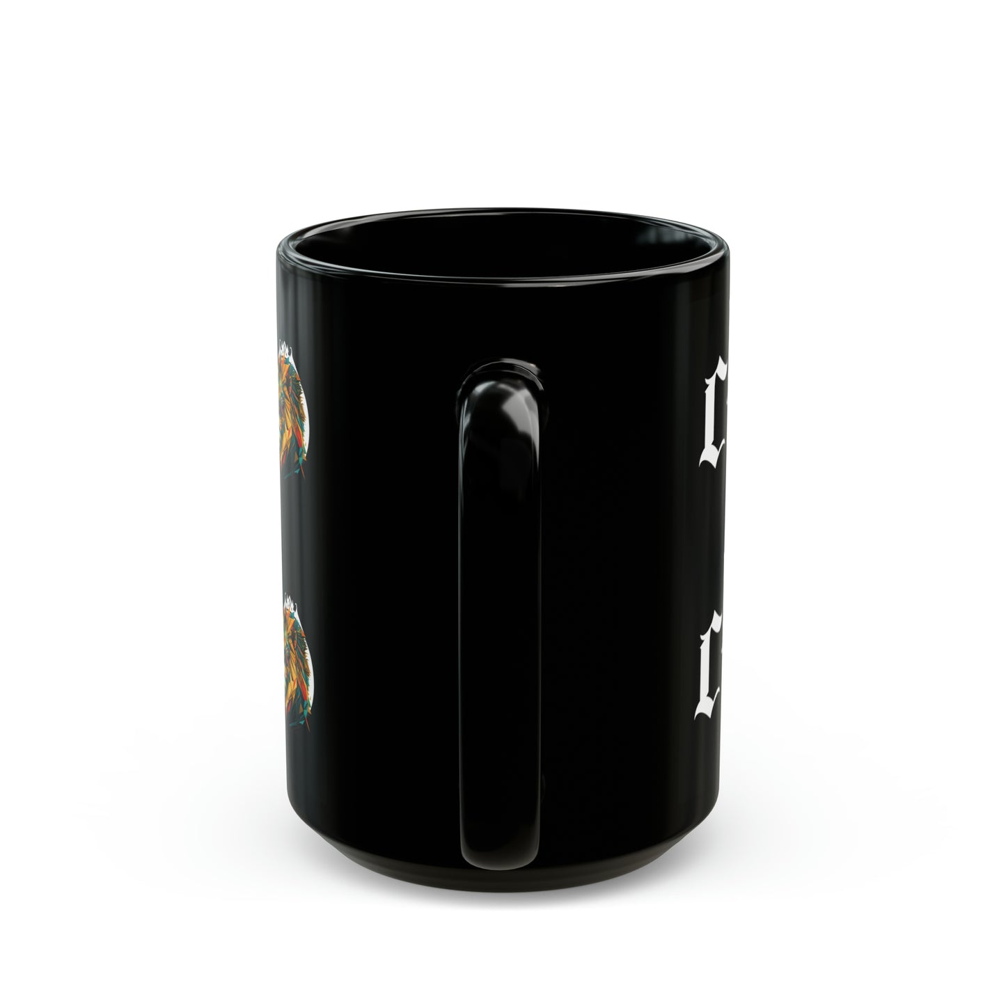 The CEO: Lion Graphic Glossy Black Mug (11oz, 15oz)