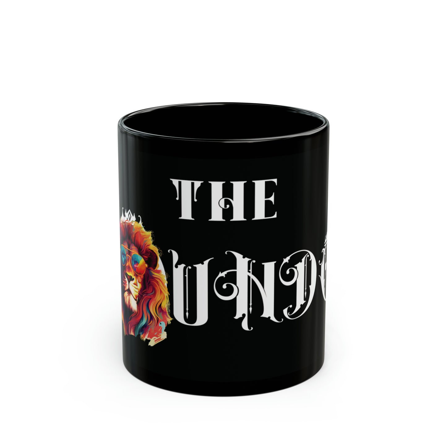 The Founder: Lion Graphic Glossy Black Mug (11oz, 15oz)