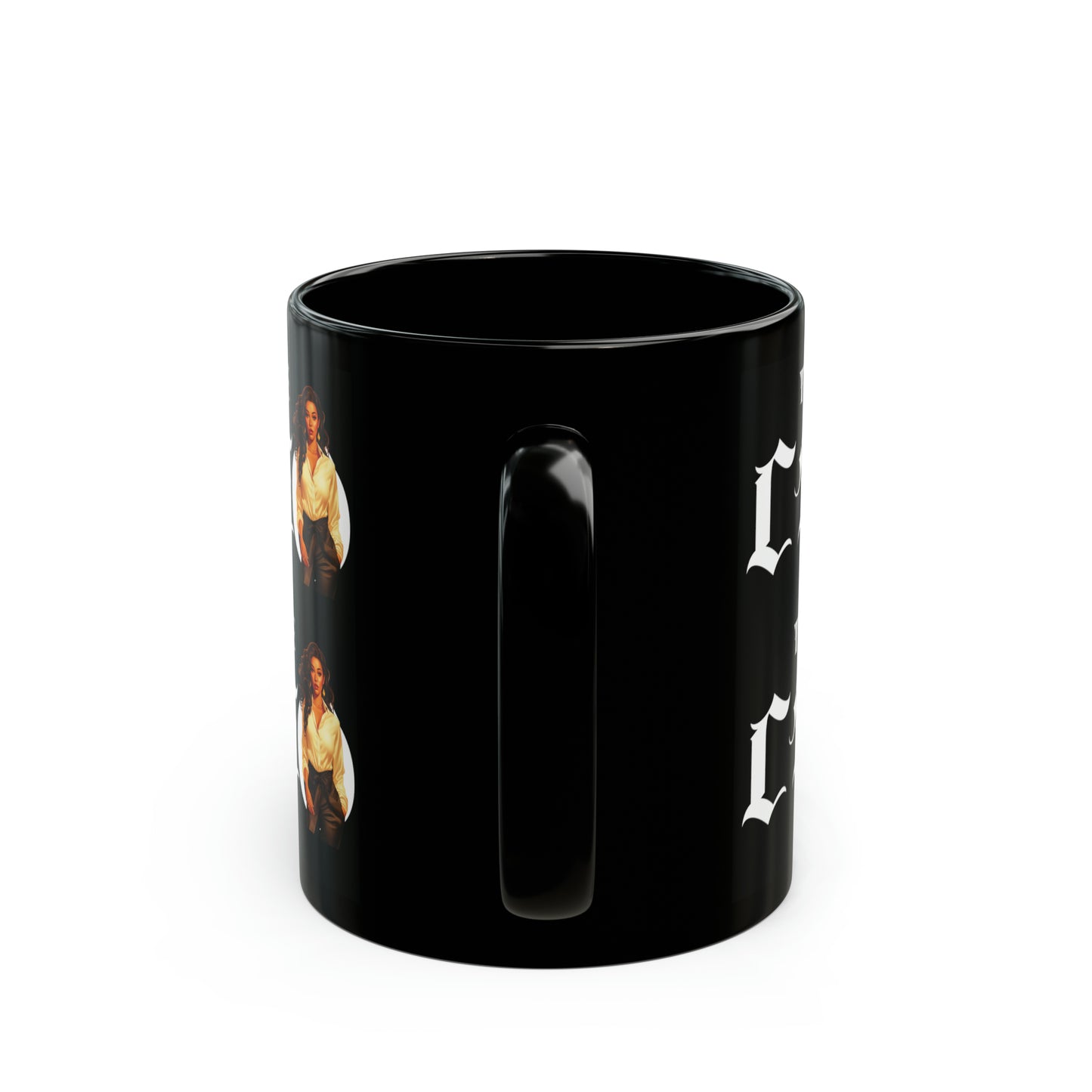 The CEO: Lady Boss Graphic Glossy Black Mug (11oz, 15oz)