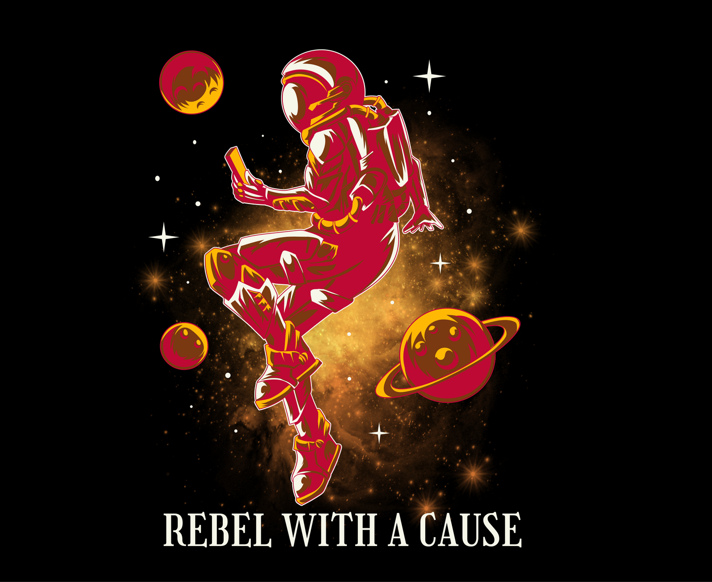 Unisex Tee: Rebel With A Cause