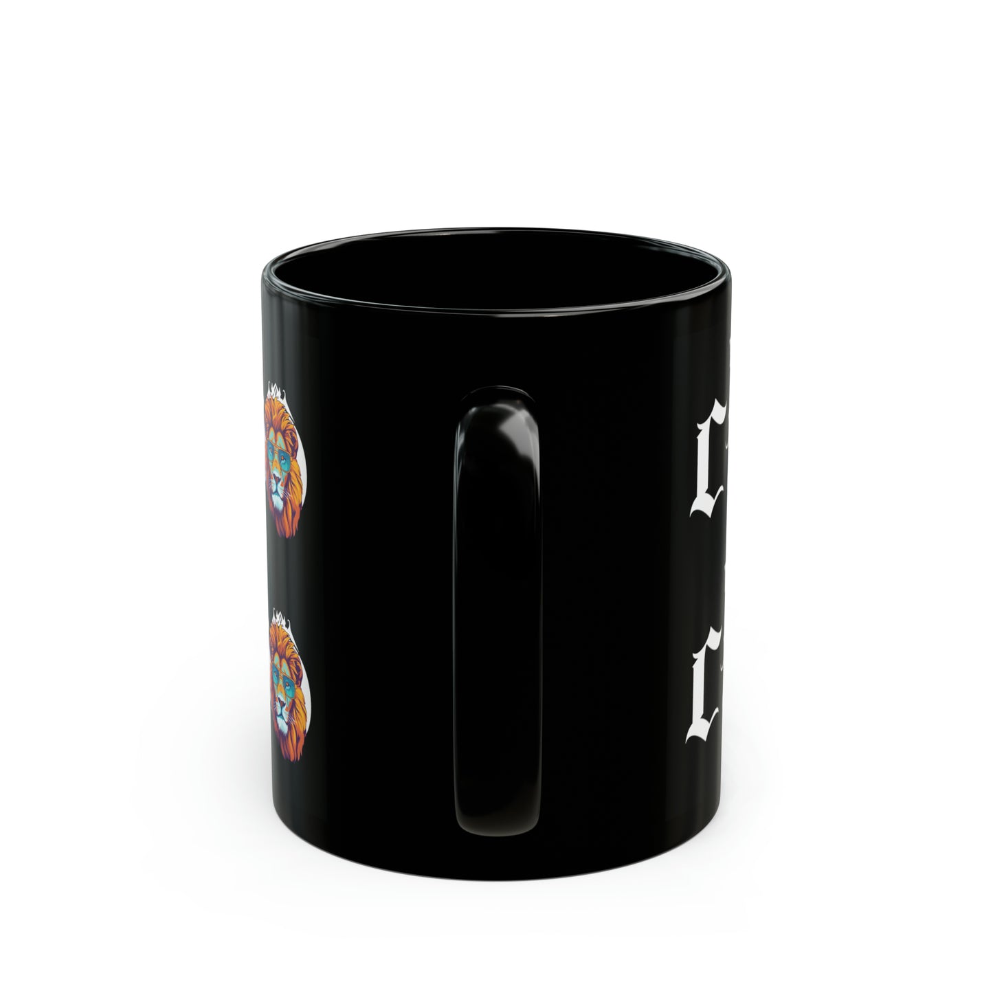 The CEO: Lion Graphic Glossy Black Mug (11oz, 15oz)