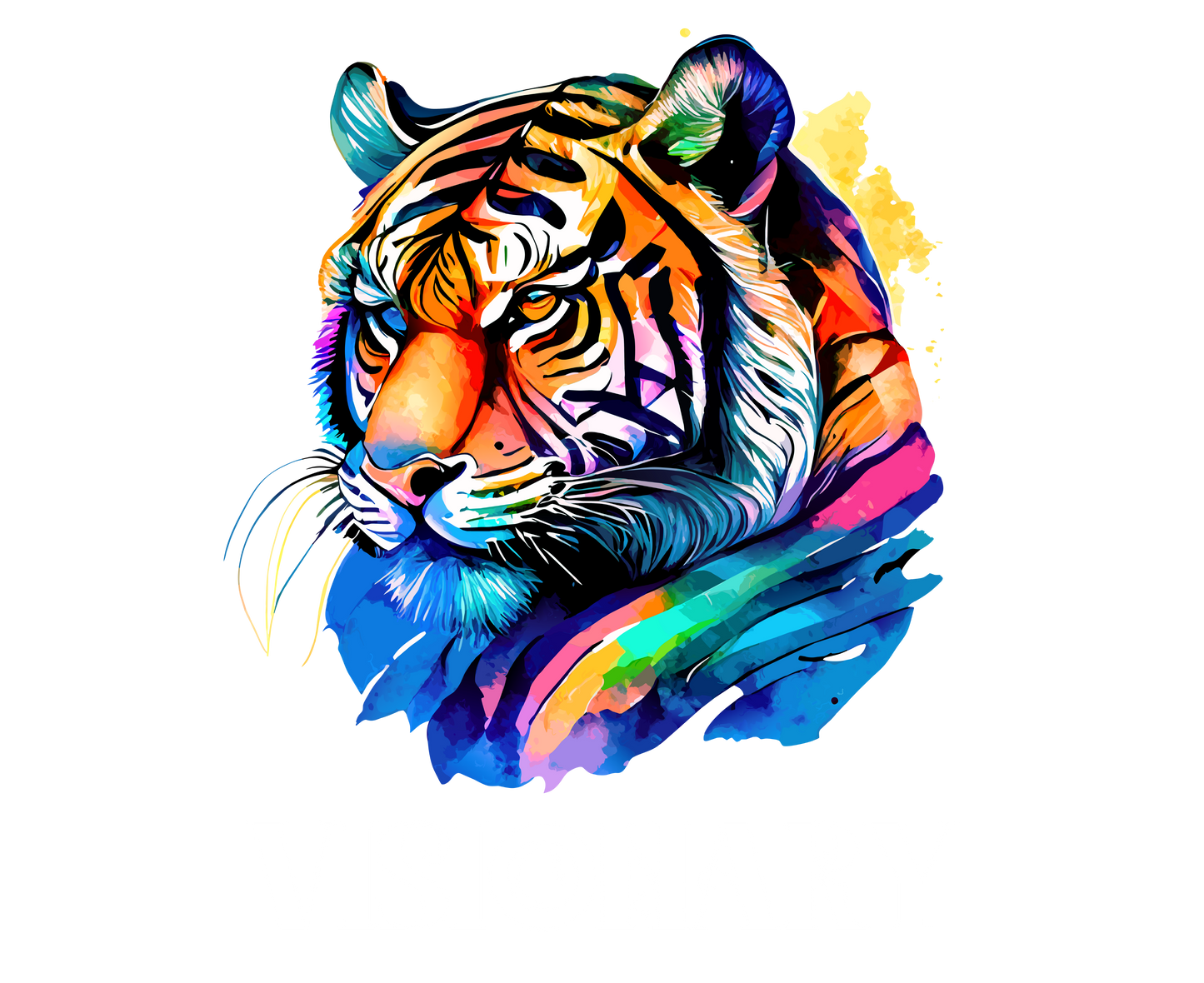 VISIONARY: Tiger Graphic Glossy Black Mug (11oz, 15oz)