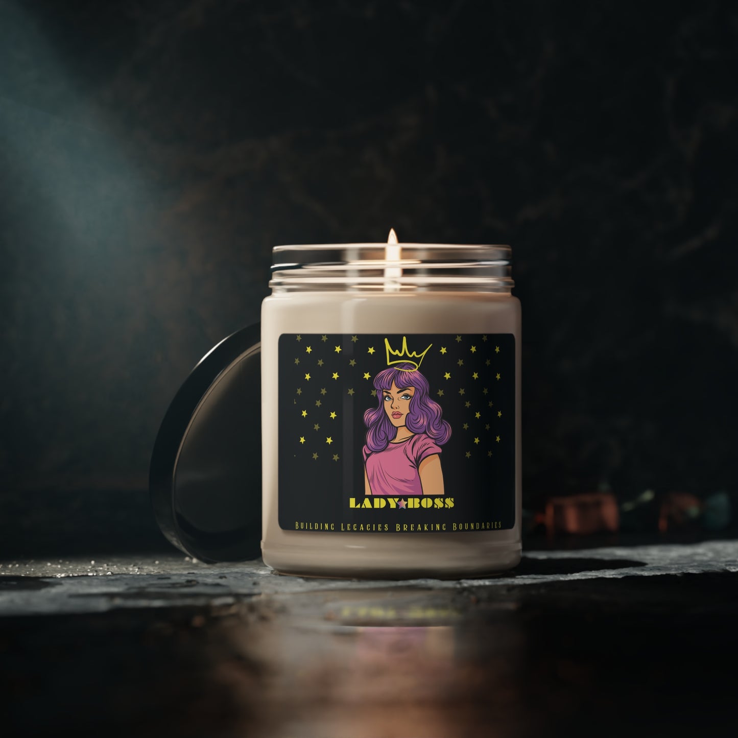 9oz Scented Soy Candle: LADY BO$$ (Five Scents)