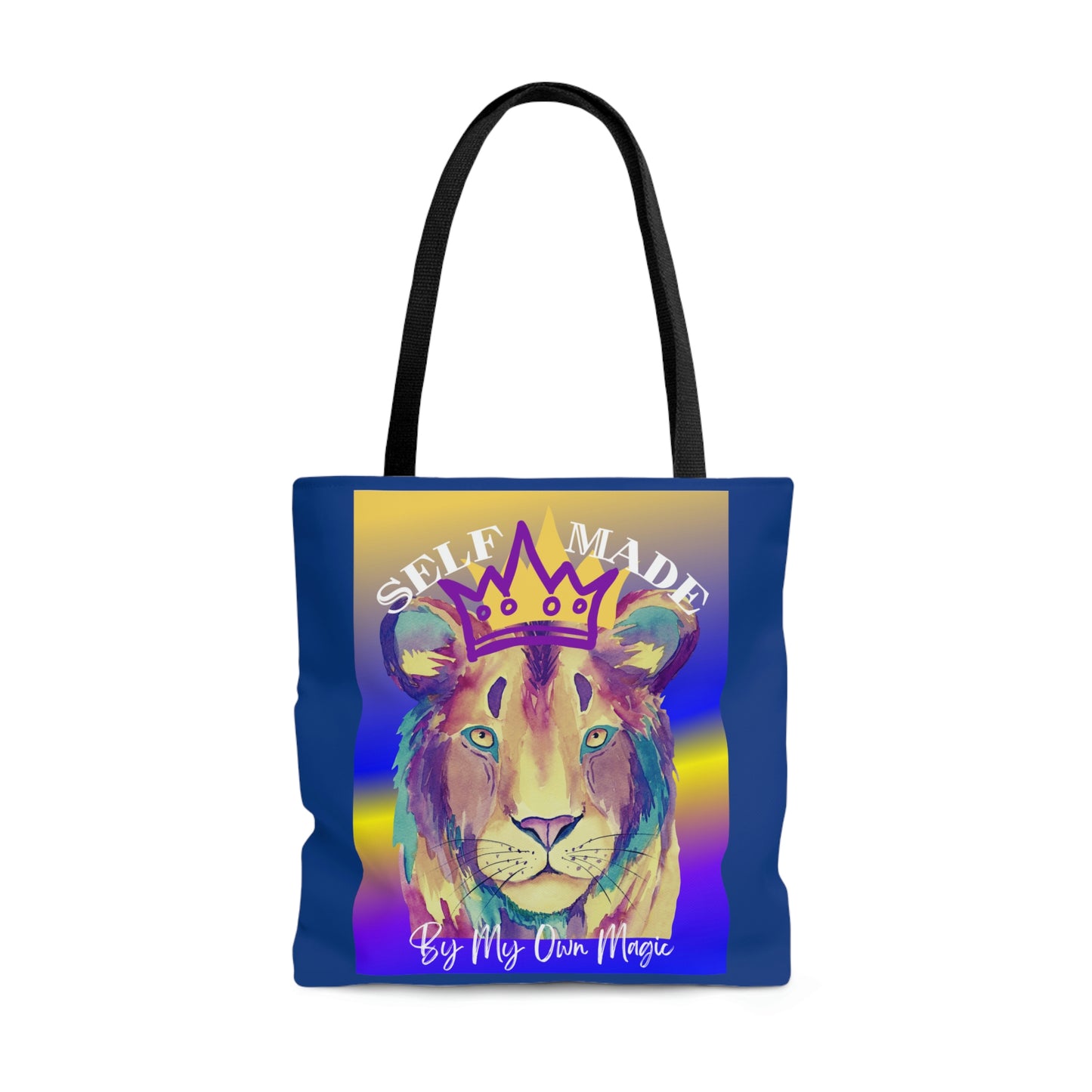 The Emblem Artwork: Colorful Tote Bag in Legacy Blue (2-Sided Design, 3 Sizes Available!)