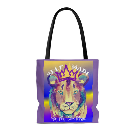 The Emblem Artwork: Colorful Tote Bag in Noble Lavender (2-Sided Design, 3 Sizes Available!)