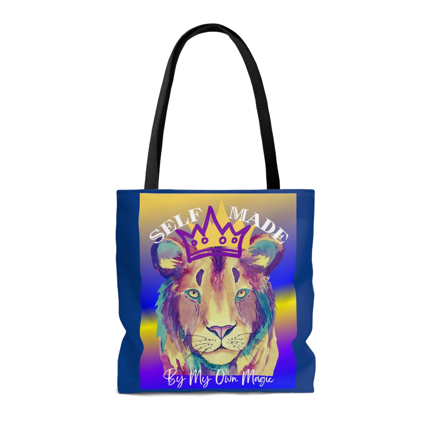 The Emblem Artwork: Colorful Tote Bag in Legacy Blue (2-Sided Design, 3 Sizes Available!)
