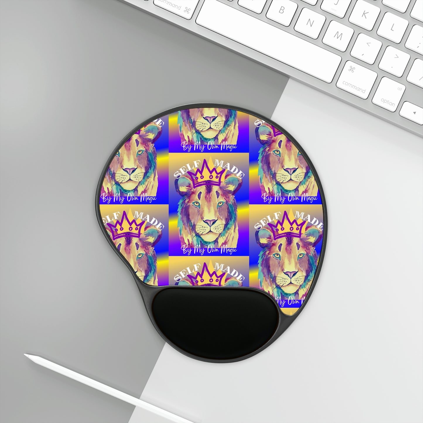 The Emblem Artwork: Ergonomic Memory Foam™ Mouse Pad With Wrist Rest