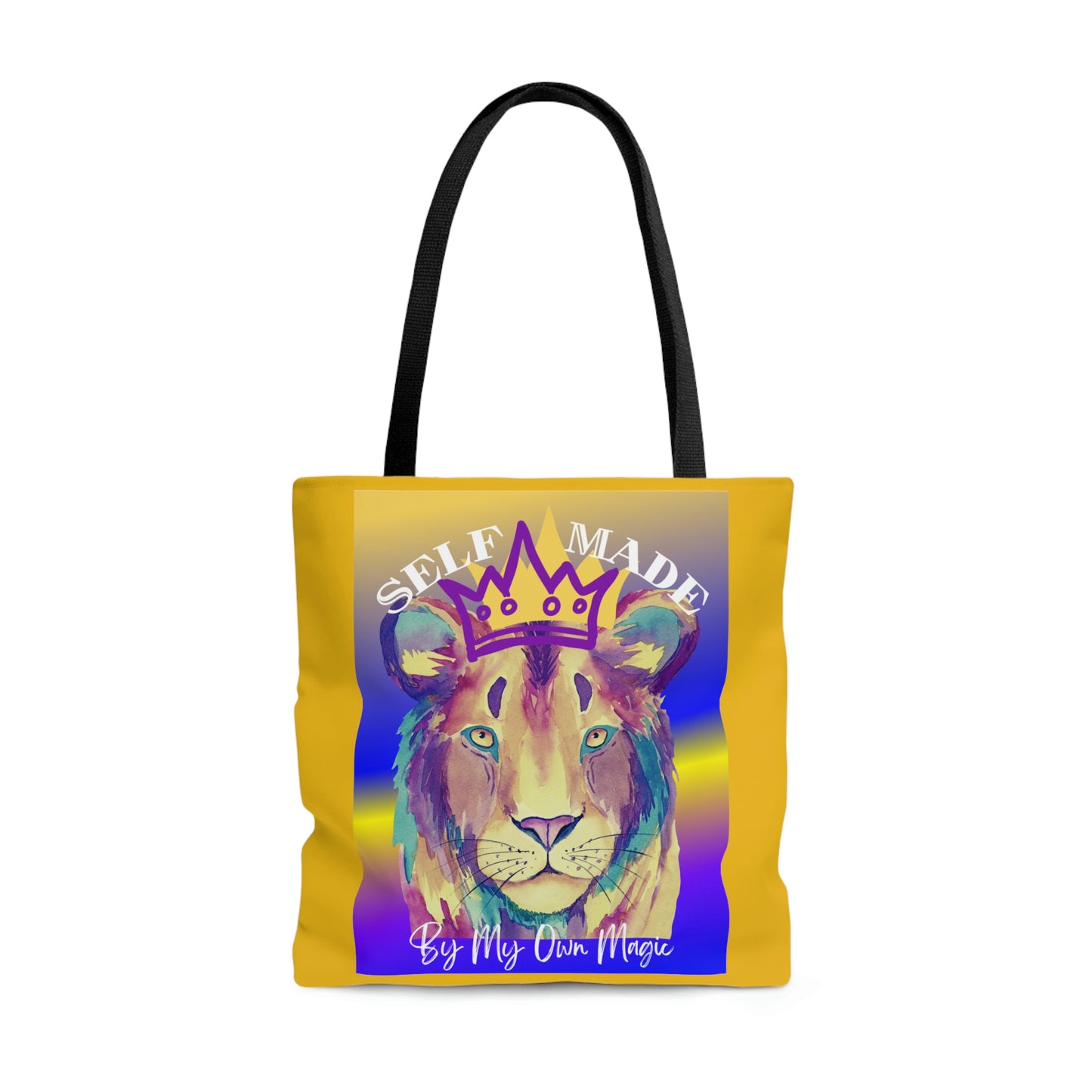 The Emblem Artwork: Colorful Tote Bag in Midas Touch Gold (2-Sided Design, 3 Sizes Available!)