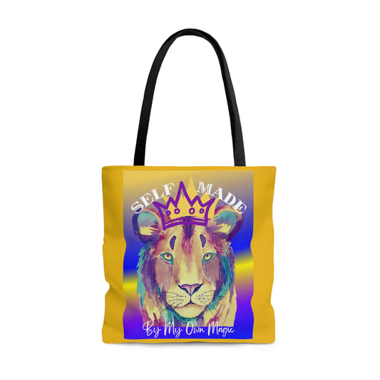 The Emblem Artwork: Colorful Tote Bag in Midas Touch Gold (2-Sided Design, 3 Sizes Available!)