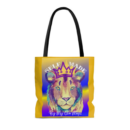 The Emblem Artwork: Colorful Tote Bag in Midas Touch Gold (2-Sided Design, 3 Sizes Available!)