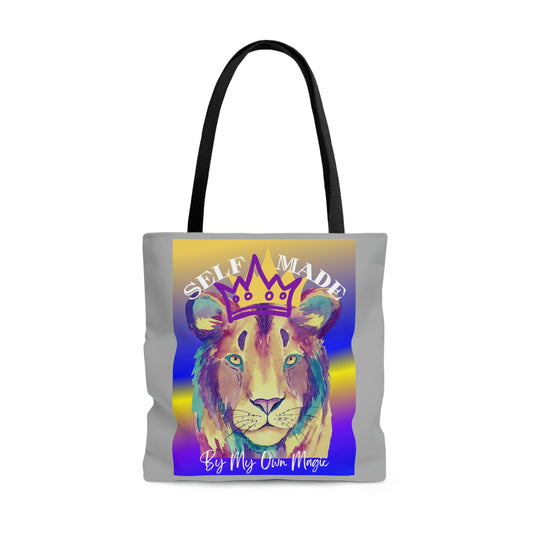 The Emblem Artwork: Colorful Tote Bag in Earl Gray (2-Sided Design, 3 Sizes Available!)
