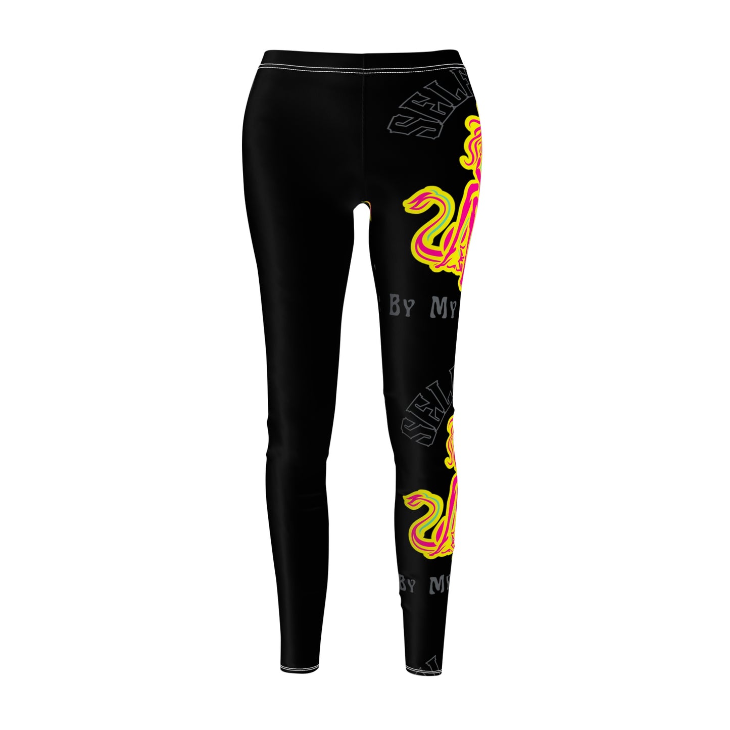 Retro Lady and Lion in Elite Pink (Black)